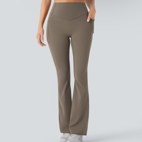 HALARA Women's Boot Cut Pants in Olive - Picture 3 of 5